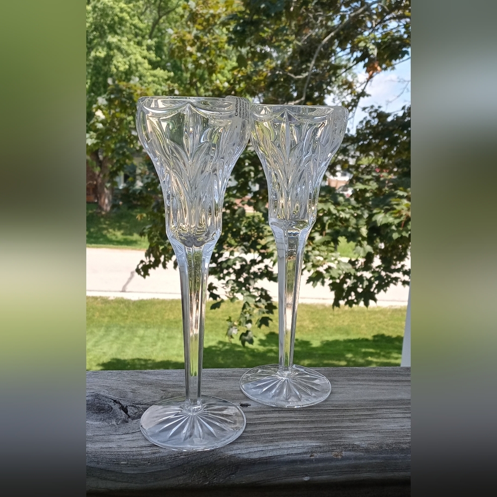 Waterford Marquis Crystal Candle Holders NWT ~ Germany